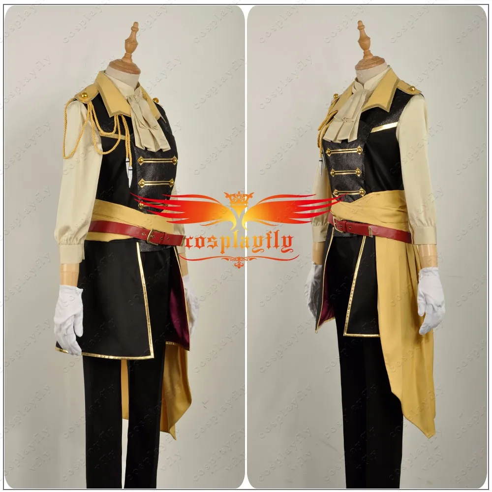 Uta No Prince Sama сезон 4 Shinomiya Natsuki Косплей Костюм на заказ для взрослых мужчин сценическая Форма цвета шампанского Топы перчатки одежда