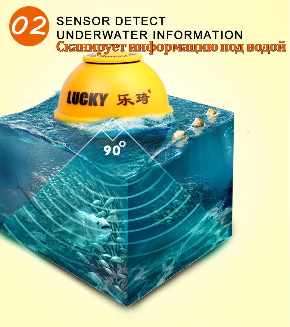 LUCKY FFW718 LA беспроводной эхолот для рыбалки lucky эхолот эхолот для рыбалки fish finder sonar for fishing эхолоты fishfinder эхолот беспроводной лаки lucky эхолоты для рыбалки от перезаряжаемого аккумулятора