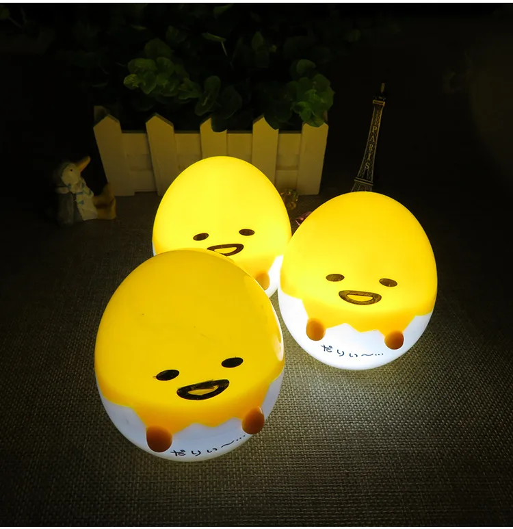7 см Новинка Gudetama Lazy яйцо желтка Brother мини свет креативные Ночники для ребенка стол с домашним декором освещение