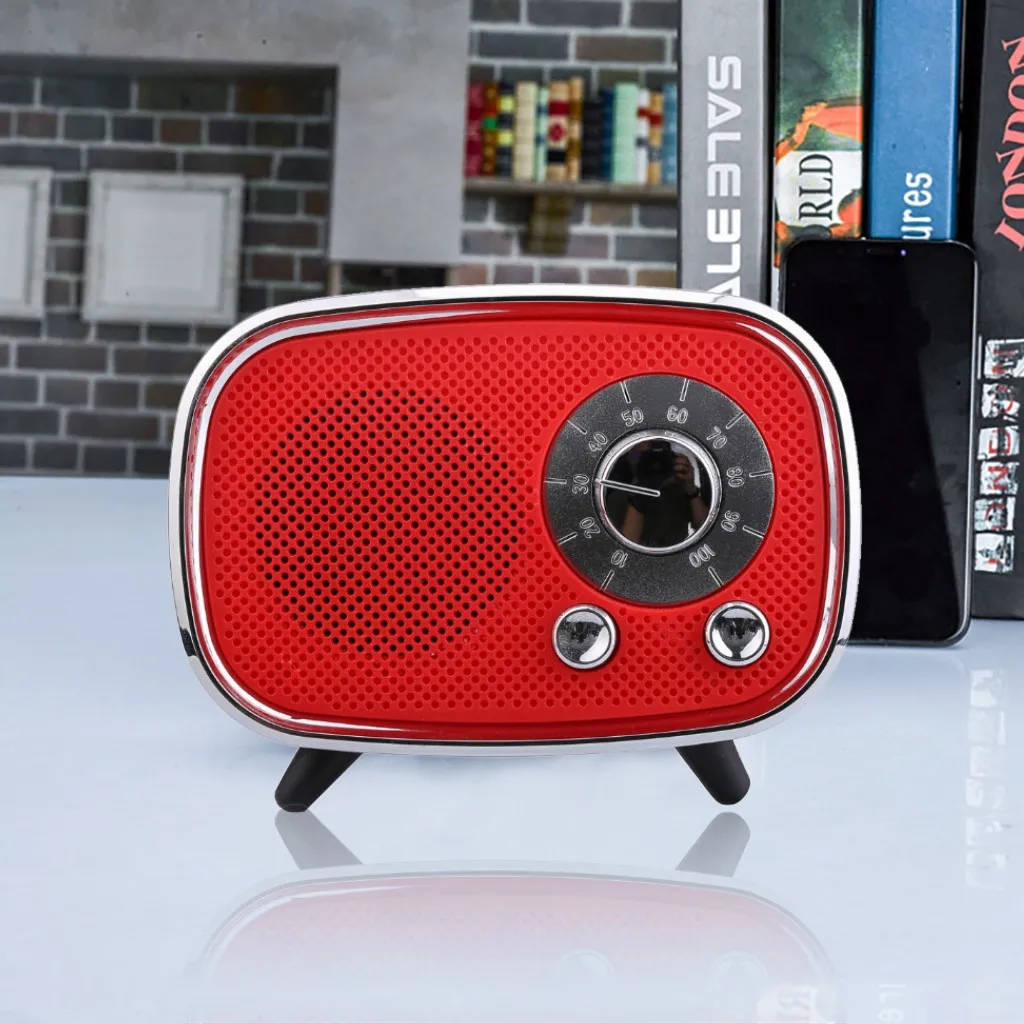 Портативный беспроводной мини-динамик USB радио Fm Bluetooth громкая связь поддержка