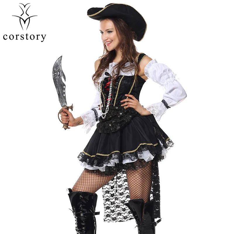 Ролевая игра Пираты Карибского моря сексуальный костюм на Хэллоуин для женщин