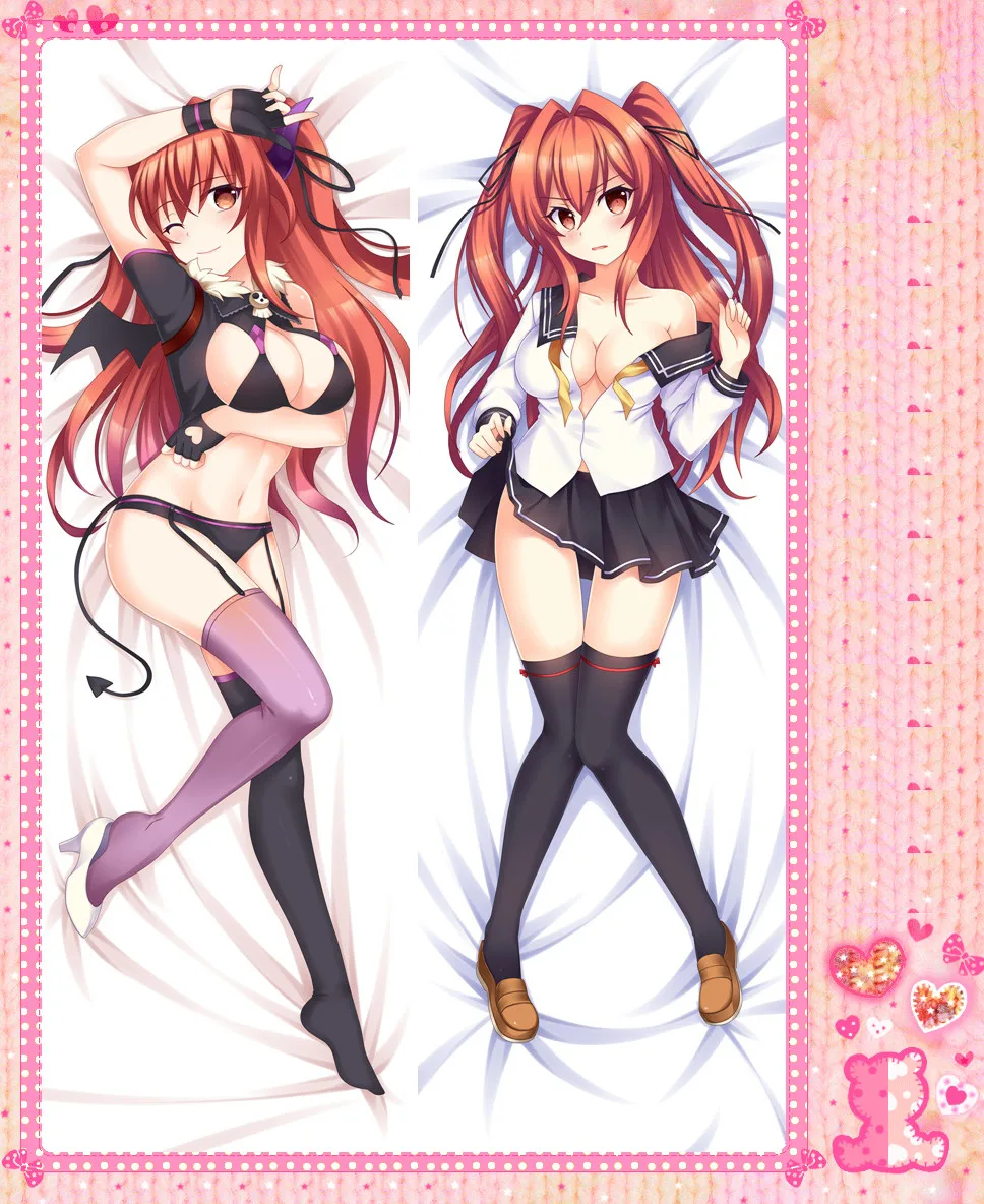 Двусторонняя Подушка-обнимашка в стиле аниме с мультяшным принтом Shinmai Maou no Testament