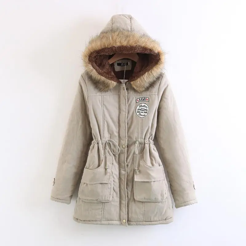 2018 Winter Jacket Women Thick Coat Large Size Hooded Long Cotton plus size Lamb for | Женская одежда