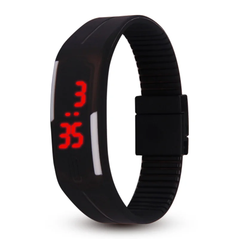 Мужские и женские часы для любителей Кореи светодиодные цифровые электронные