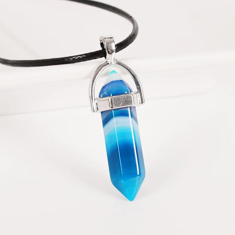 Шестигранная колонна 30 мм из агата рейки маятниковая подвеска искусственные