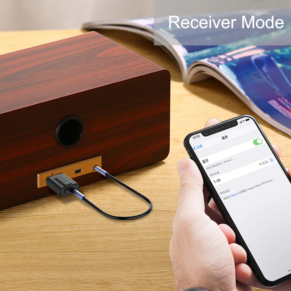 JINSERTA 2019 Новый 2 в 1 USB Bluetooth 5 0 аудио приемник и передатчик 3 мм AUX адаптер для ТВ ПК