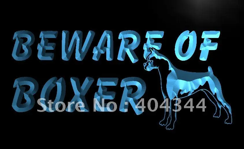 

LB835- Beware of Boxer Dog Display NEW LED Neon Light Sign