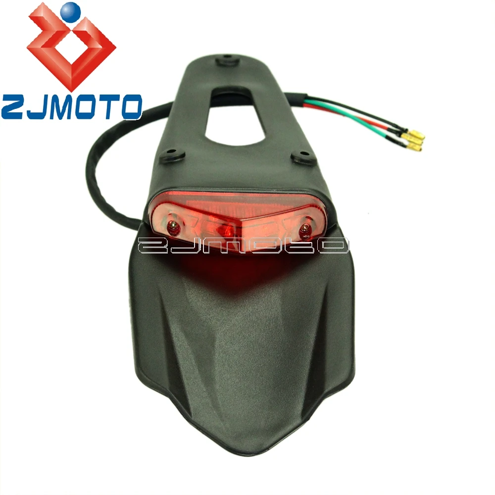 Dirt Bike LED Tailight Универсальный внедорожный мотоцикл Задняя Тормозная Пластина мини