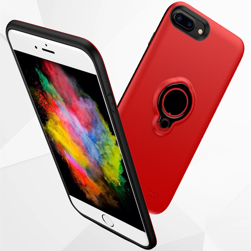 Внешний 2500/3700 мАч портативный резервный внешний аккумулятор для iPhone 7 6 6S Plus Магнитный чехол для зарядного устройства для iPhone 7 Plus 6 Plus