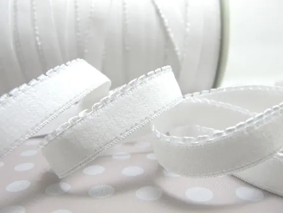 CLEARANCE|6 Yards 1/2 Inch White Picot Edge Decorative Pattern Lingerie Elastic|Headband Elastic|Skinny Narrow Stretch Lace| | Дом и сад