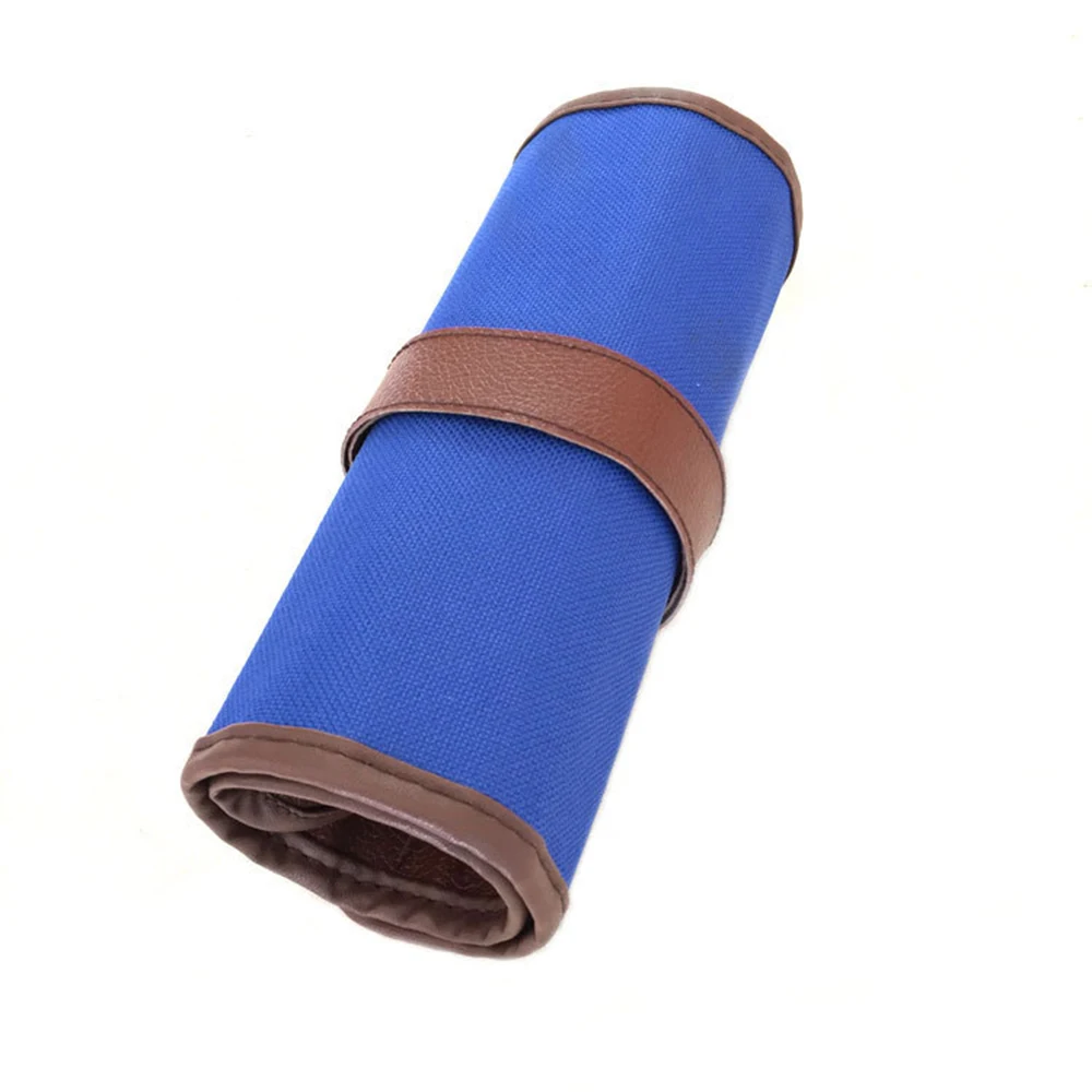 Отверстия Пенал школьный холст рулон сумка Косметическая Кисть для макияжа