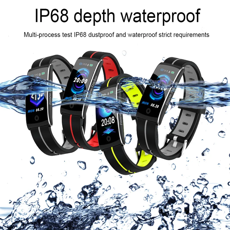 F10C Fashion Smart Watch Wristband Heart Rate Monitor Sports women Bracelet Waterproof Bluetooth Wristwatch Band | Электроника