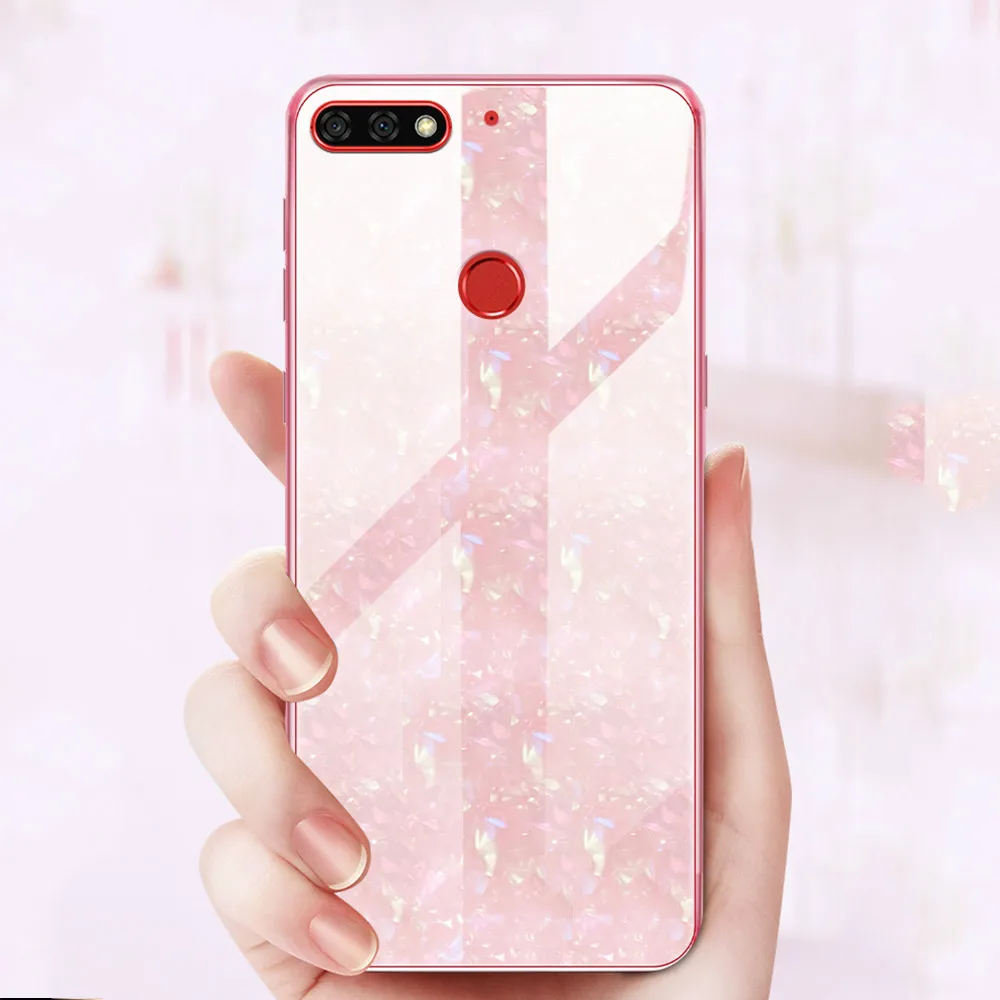 Чехол UTOPER для Huawei Honor 7A Pro чехол из закаленного стекла жесткий корпус Play 7X 7C 5 7 99 Capa |