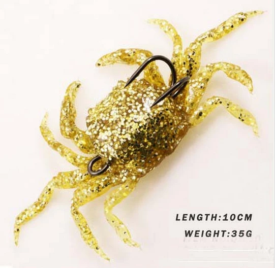 5 шт. много мягкие приманки крабы искусственные с крючками смешивать цвета 10 см 35