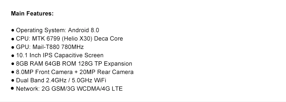 10," дизайн, две sim-карты, 4G, телефонный звонок, OTG, 10 ядер, 2560x1600, 8 ГБ+ 64 ГБ, Android, планшет, ПК, WiFi, Bluetooth, gps, ips, планшет