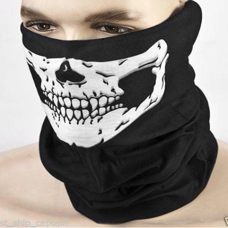Skull Face Mask Motorcycle Ghost Outdoor Sports Warm Ski Caps Bicyle Balaclavas Masks Scarf Halloween Party | Дом и сад