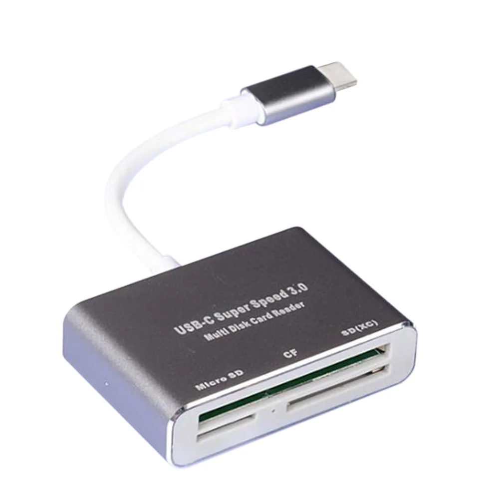 New USB-C to CF Card Reader 3 in 1 Type-C SD/TF Micro SD/CF for Macbook Accessories | Электроника