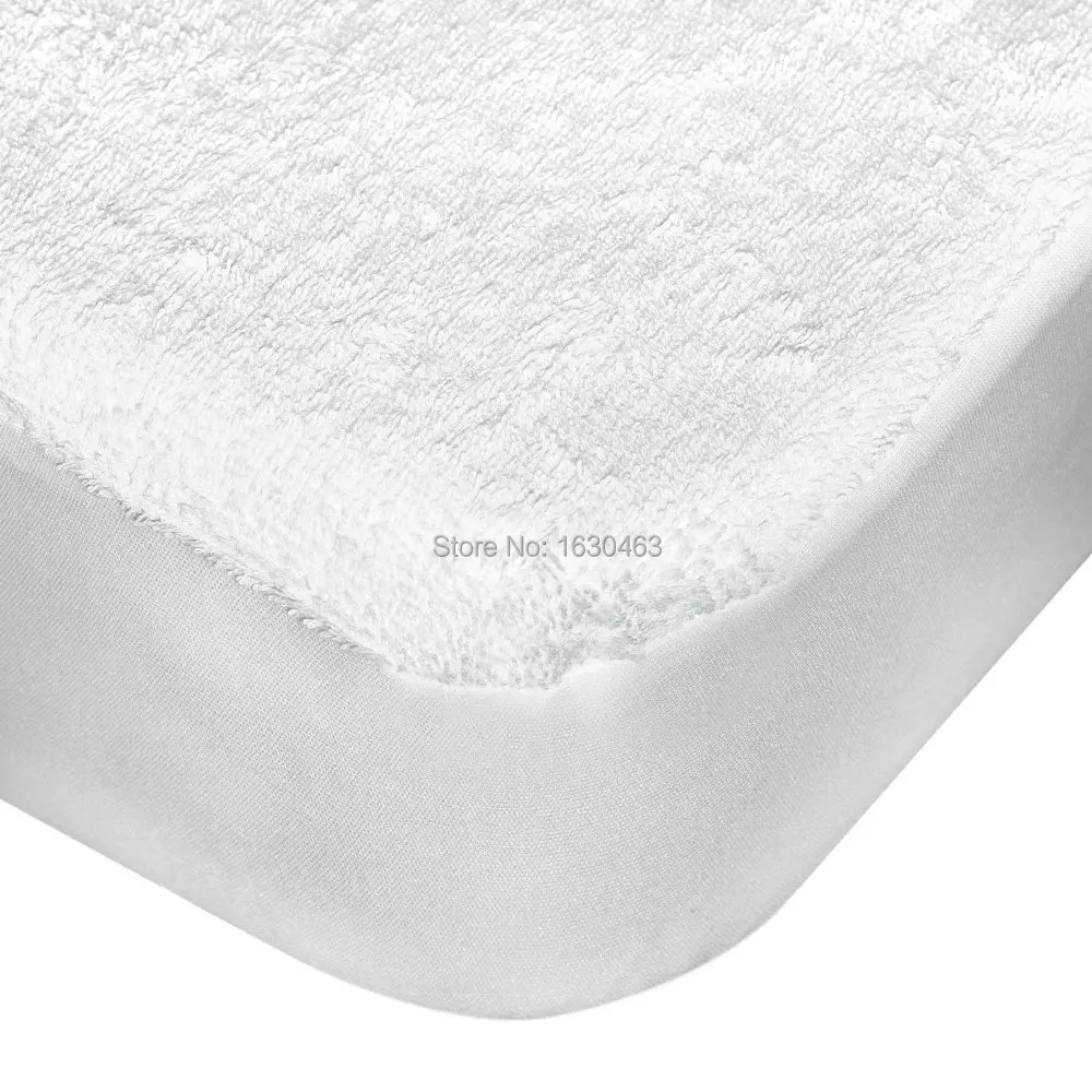 Махровый наматрасник 160X200 100% водонепроницаемая простыня протектор матраса для