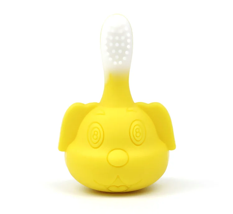 dog toothbrush 04 LOFCA 1 шт. Силиконовые Прорезыватели в виде единорога без бисфенола, коала, игрушки для малышей, для прорезывания зубов, животные, сова, грызун, подарок для ребенка, цепочка-соска для рождения - Цвет: dog toothbrush 04