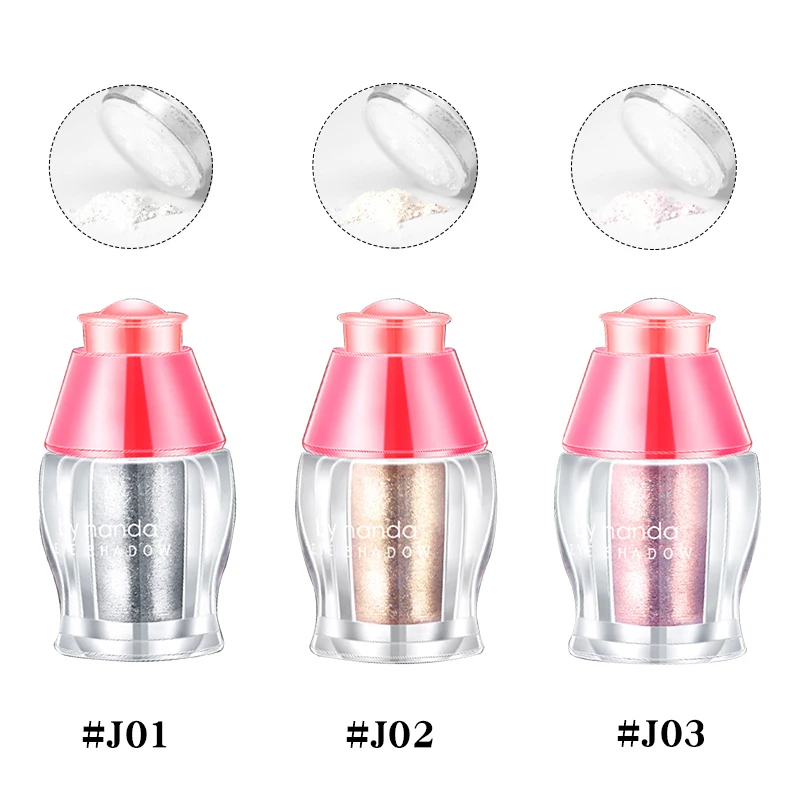 По Нанда бренд Pro блеск для век Loose Powder Shimmer Eye Shadow телесного цвета Пигменты с