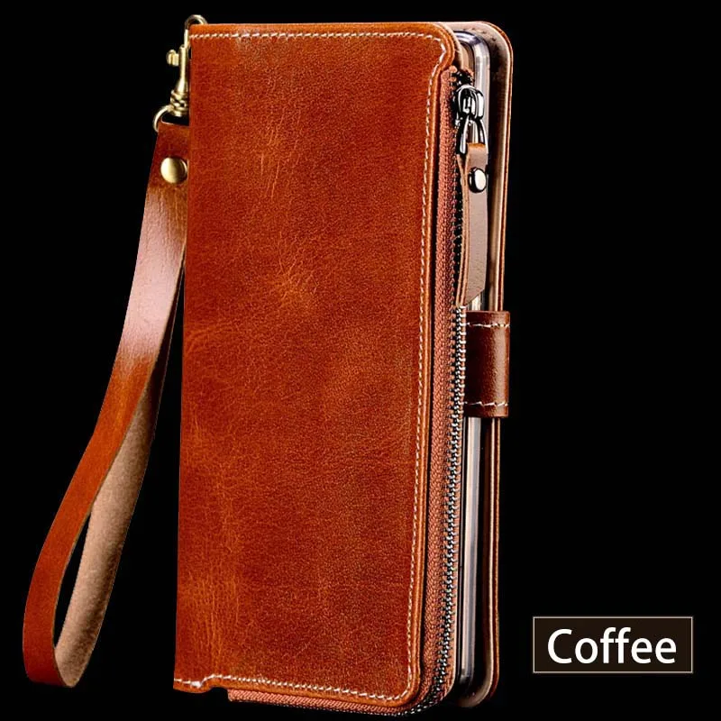 03-Shallow coffee Многофункциональный чехол из натуральной кожи на молнии для Xiaomi Redmi Note 3, чехол-кошелек с подставкой, силиконовый защитный чехол для телефона - Цвет: 03-Shallow coffee
