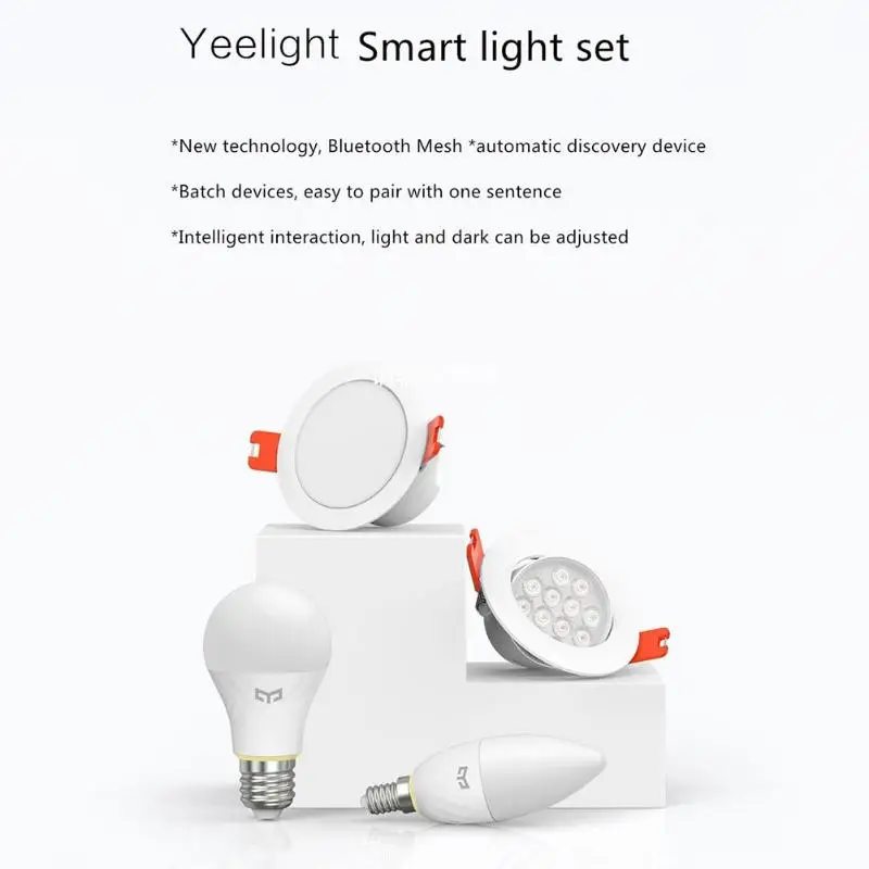 Xiaomi 6 Вт модули для автоматизации умного дома Yeelight Bluetooth сетка версия приложения дистанционное управление домашний спальня умный светильник