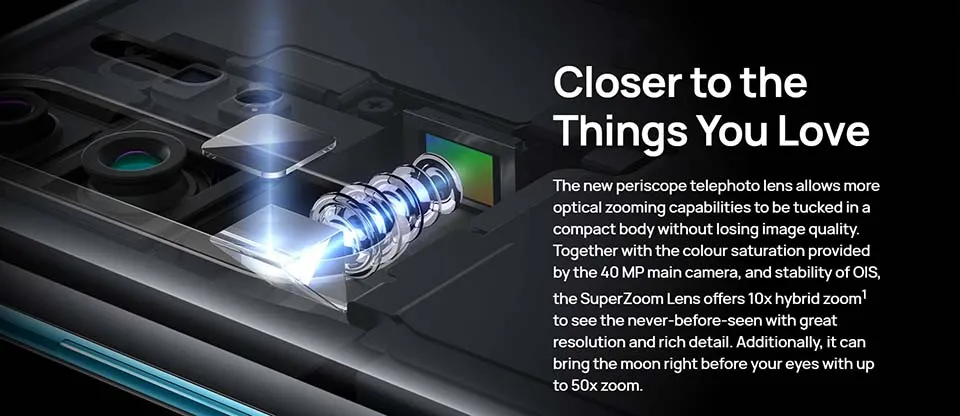 Мобильный телефон huawei P30 Pro, 6,47 дюймов, Kirin 980, четыре ядра, Android 9,1, экран, отпечаток пальца, 40 Вт, SuperCharge GPU Turbo 3,0