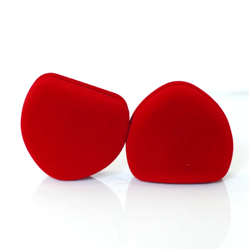 Бархатная Подарочная коробочка для колец в форме сердца милая шкатулка