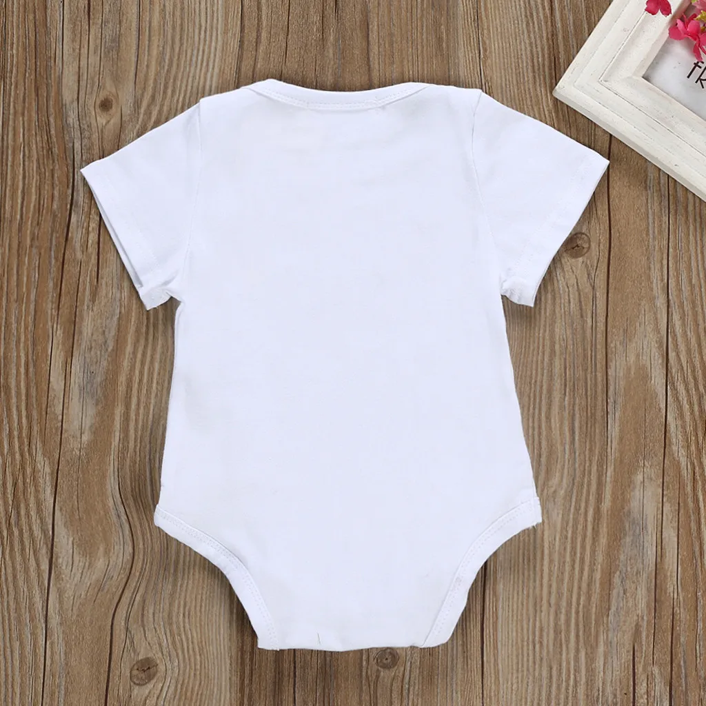 CHAMSGEND Girl Boy Short Sleeve Letter Romper Bodysuit Clothes Outfits Party Or Photoshoot JAN16 | Детская одежда и обувь