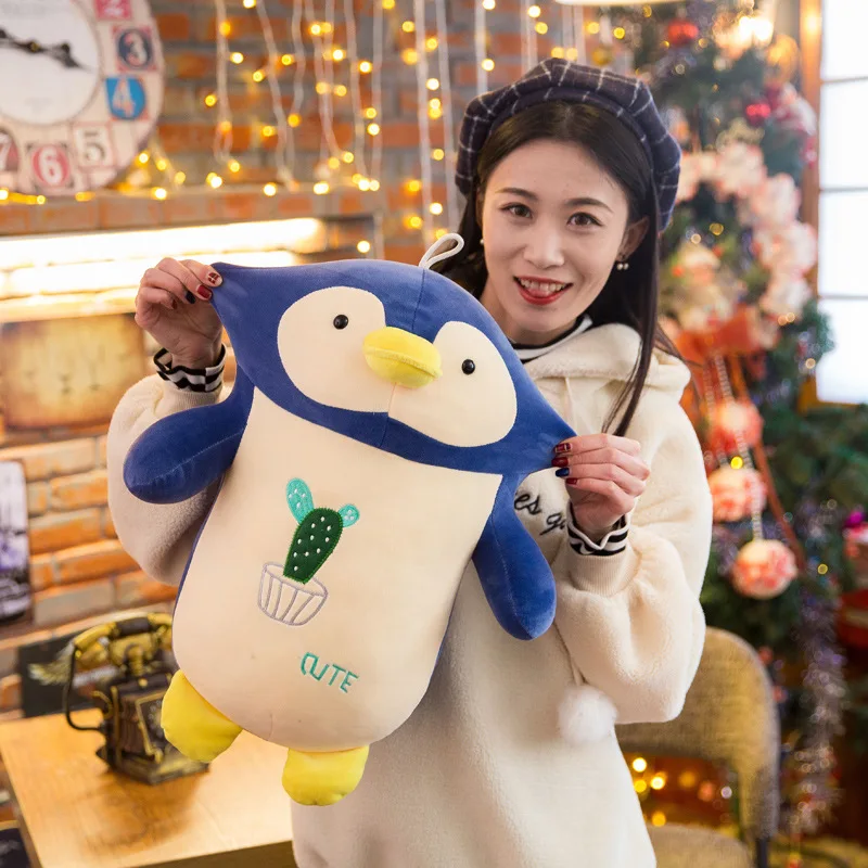 Плюшевый Пингвин плюшевая игрушка сад мягкая подушка для тела милая кукла День