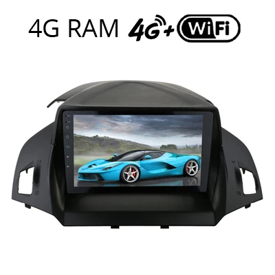 Kuga 4G Sinosmart Android 8.1 Car GPS Navigation Radio for Ford Kuga 2013, 2din 2.5D IPS/QLED Screen - Цвет: Kuga 4G