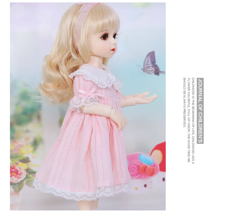 BJD SD Кукла Одежда 1/6 рубашка юбка на подтяжках Cuteno Institute стиль для Linachouchou YF6-315 куклы аксессуары