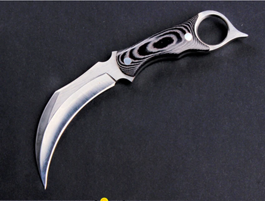 Коготь Karambit фиксированный нож стальное лезвие ручной работы охотничий боевой тактический карманный нож для выживания походный инструмент для самообороны
