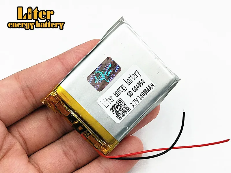 3 7 V 1600mAh 604050 литий полимерный литиевый аккумулятор Li Po для игрушек MP3 MP4 MP5 GPS Power Bank