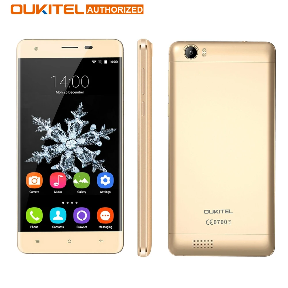 Оригинальный Oukitel K6000 4 г Android 5.1 смартфон 5.5 дюймов 2 ГБ 16 8.0mp MTK6735 6000 мАч ядра OTG