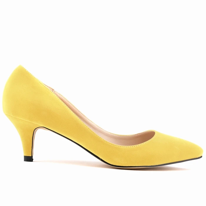 678 6cm yellow LOSLANDIFEN/женские фиолетовые туфли; пикантные туфли на высоком каблуке; сезон весна-лето; туфли на шпильке с острым носком; 6 см, 8 см, 11 см; escarpins femme; размер 42 - Цвет: 678 6cm yellow