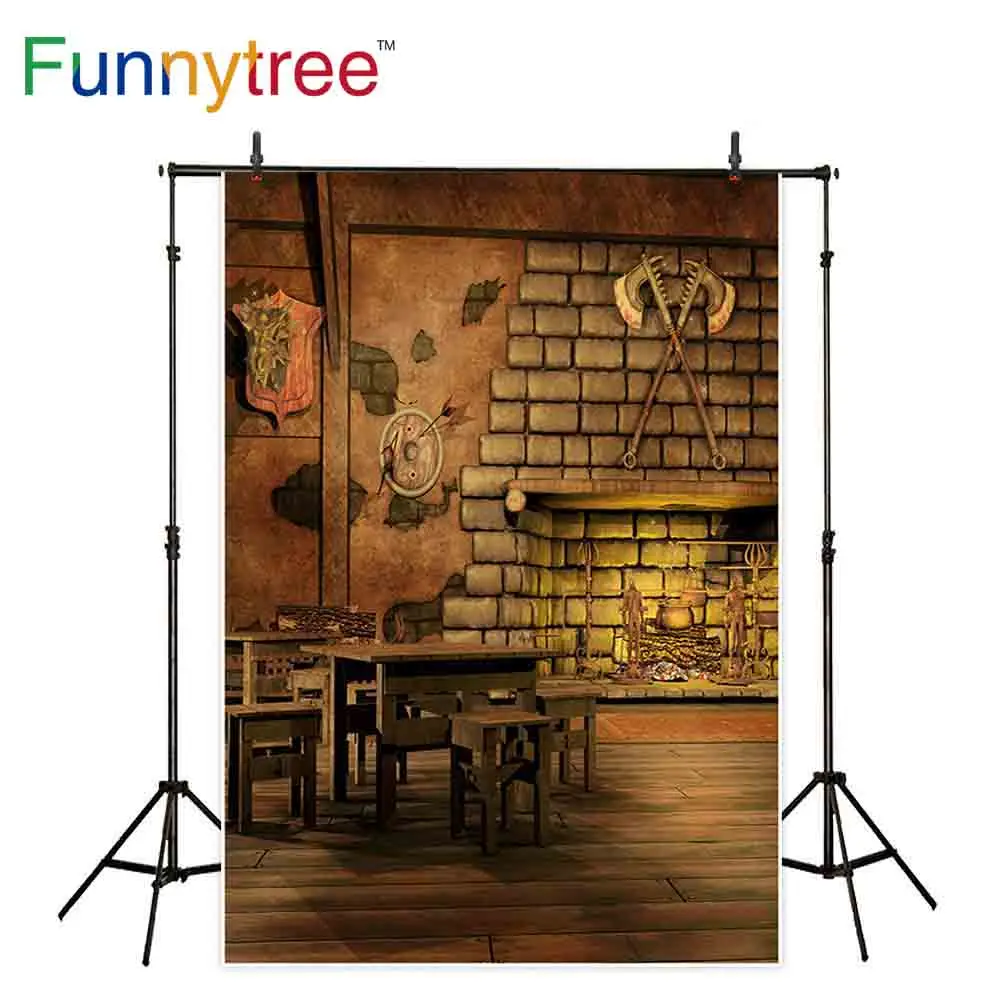 

Фотофон Funnytree для фотостудии оригинальный домашний винтажный фон для фотосъемки с изображением кирпичной стены
