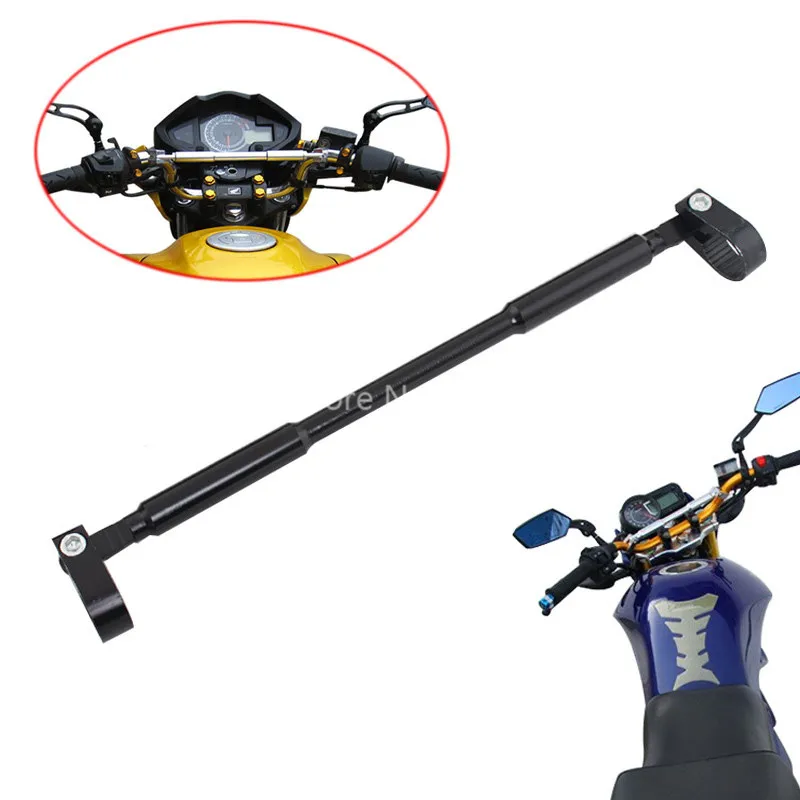 7/8&quot Aluminum Alloy Strengthen Hand Lever Head Balance Handle Bar Fat Cross Brace Dirt Bike 22mm Black|fat bar 22mm|22mm barbike bike |