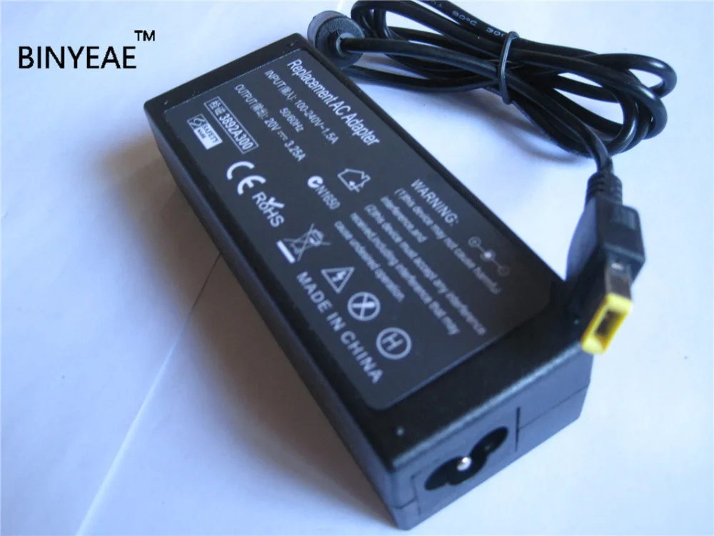 20V 3.25A 65W AC /DC адаптер питания зарядное устройство для Lenovo IdeaPad Touch S210 S510p U330p U430p|charger