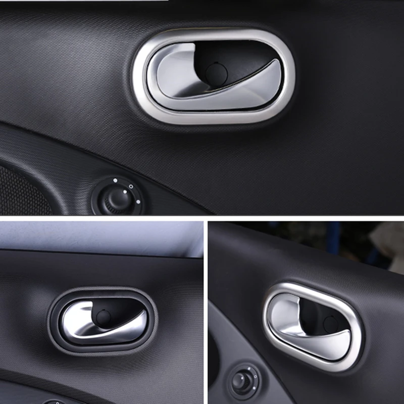 2 шт. нержавеющая сталь внутренняя дверь чаша крышка для нового smart fortwo forfour 453