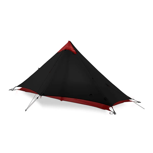 15D black 1 people 3F UL gear LanShan 1 Сверхлегкий 15D с силиконовым покрытием 1 человек для одного человека альпинистская палатка 3 сезона для кемпинга, пешего туризма, трекинга - Цвет: 15D black 1 people