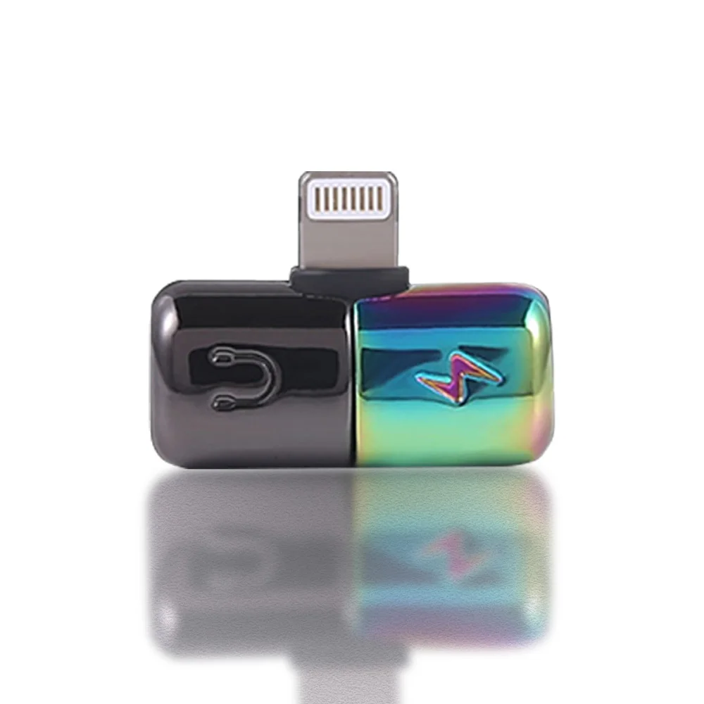 Мини капсульный стиль двойной адаптер освещения 2 в 1 портативный зарядный