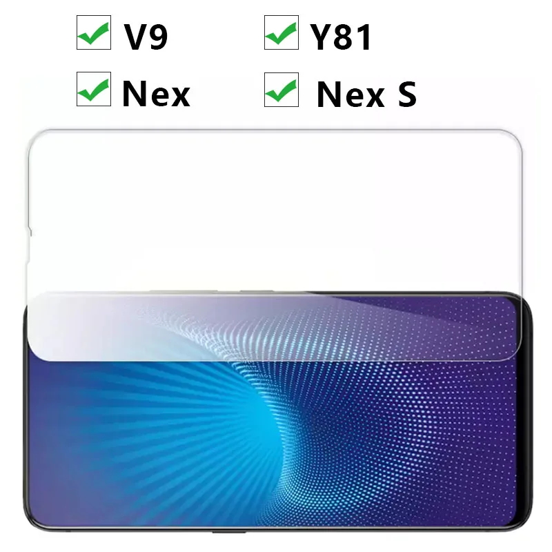 Защитное стекло для Vivo V9 Y81 Nex S Закаленное чехол V 9 Y 81 9v 81y Nexs Защита экрана