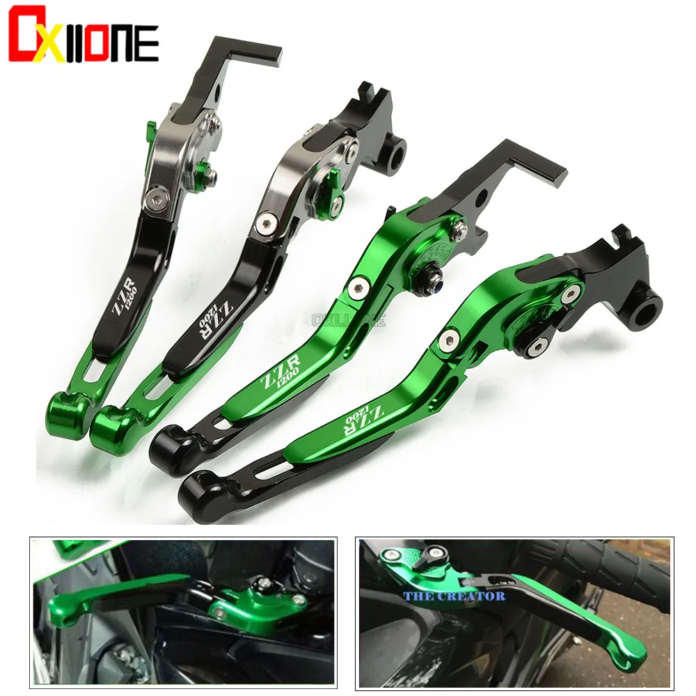 Набор для KAWASAKI ZZR1200 2002 2005 2003 мотоцикл Регулируемая Складная Выдвижная CNC Новые