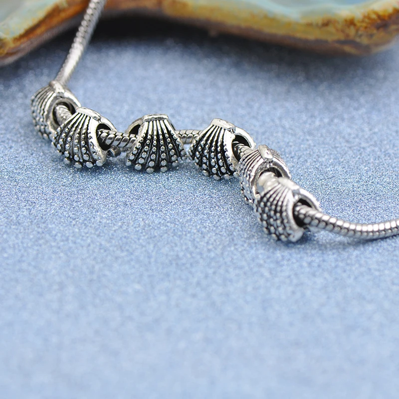 Винтажные панковские Большие Подвески с бусинами в виде раковины подходят для