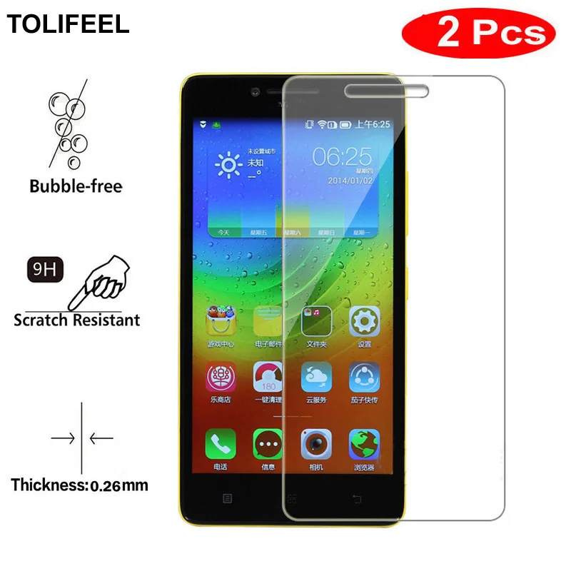 2 шт. TOLIFEEL закаленное Стекло для lenovo K3 a6000 a6010 Защитная пленка экрана 9h 2.5D