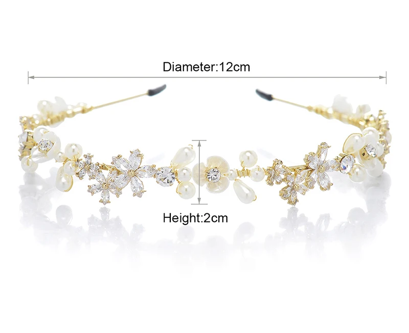 AWEI Очаровательные Золото Горный Хрусталь Свадебный Головной Убор Свадебные