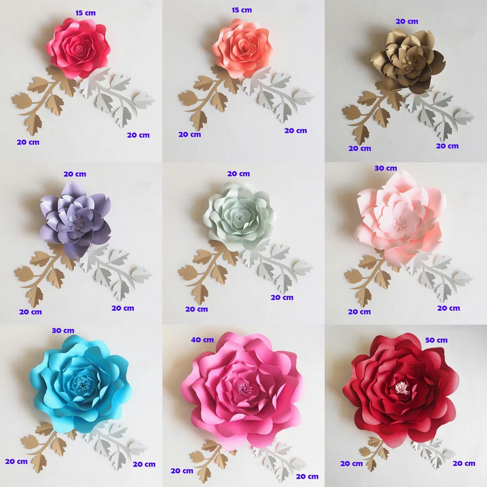 DIY Искусственные цветы Leave Fleurs Artificielles фон совпадающие листья гигантские бумажные листья Свадебная вечеринка Декор детский душ