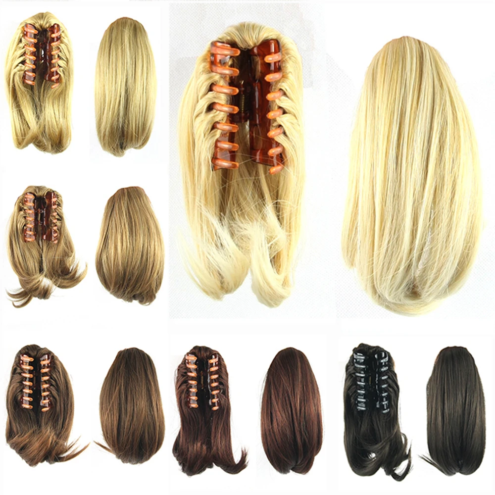 Синтетические хвостики для волос на заколках 90 г|ponytail hair extension|ponytail hairponytail extensions |