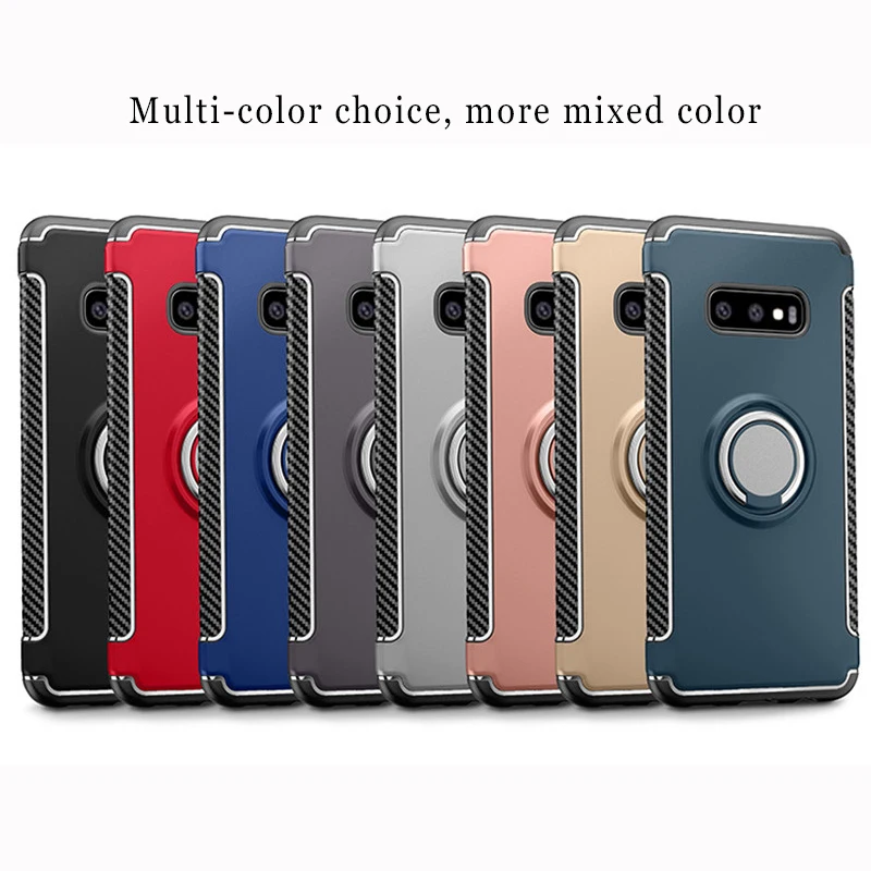 Чехол S10 для Samsung металлический кольцевой держатель силиконовый чехол Galaxy S10e S 10
